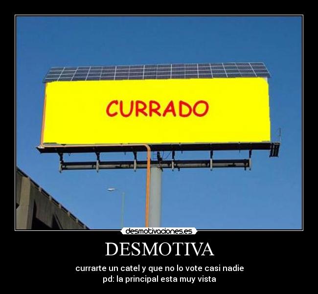 carteles  desmotivaciones