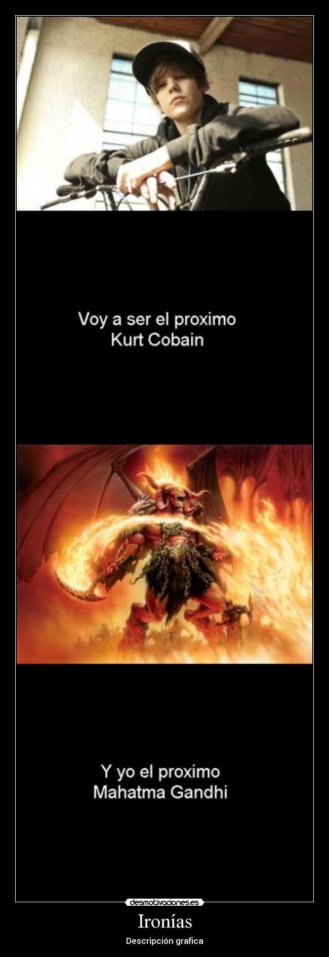 Ironías - Descripción grafica