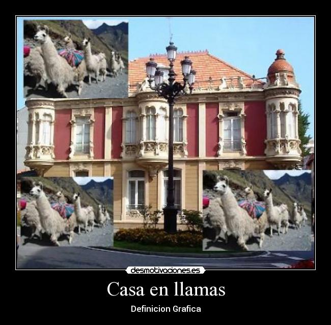 Casa en llamas -