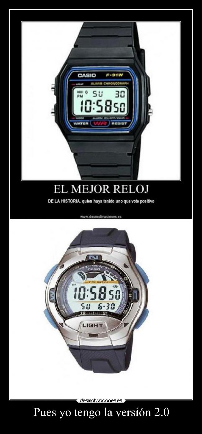 carteles reloj casio desmotivaciones
