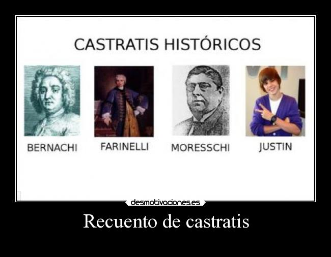 Recuento de castratis -