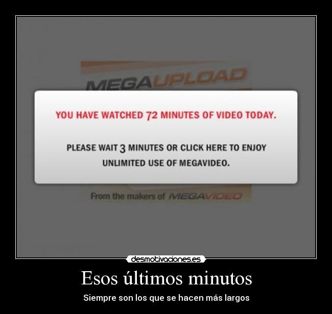 Esos últimos minutos - Siempre son los que se hacen más largos