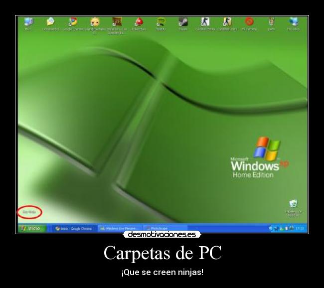 Carpetas de PC - ¡Que se creen ninjas!