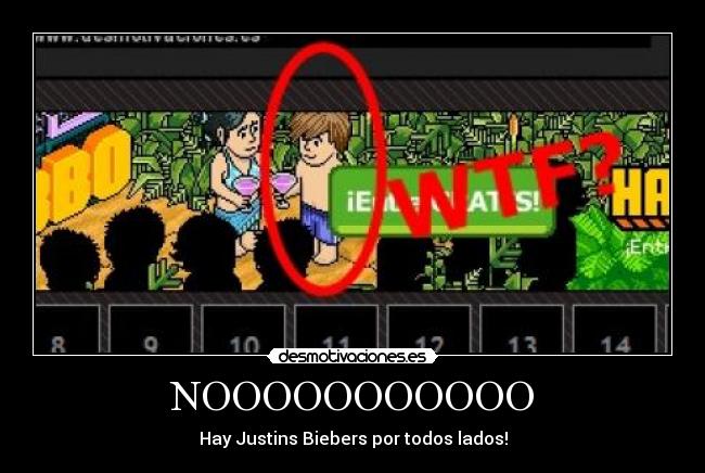 NOOOOOOOOOOO - Hay Justins Biebers por todos lados!