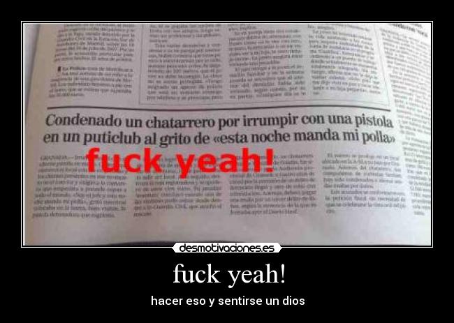 fuck yeah! -