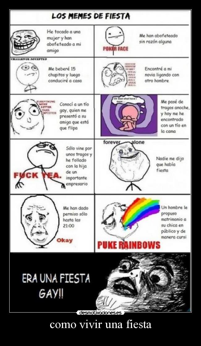 como vivir una fiesta -