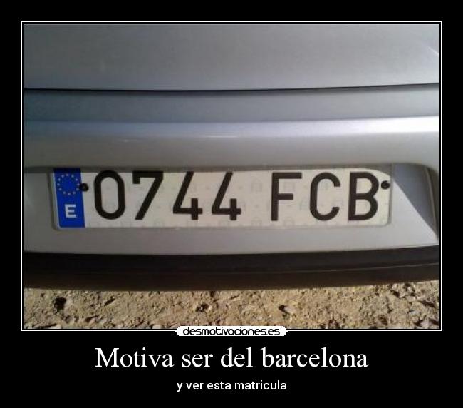 Motiva ser del barcelona -