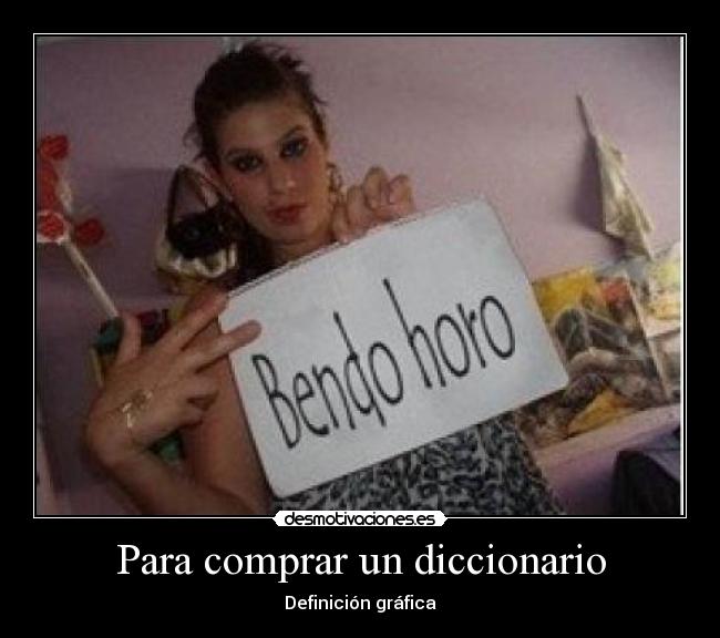 Para comprar un diccionario - 