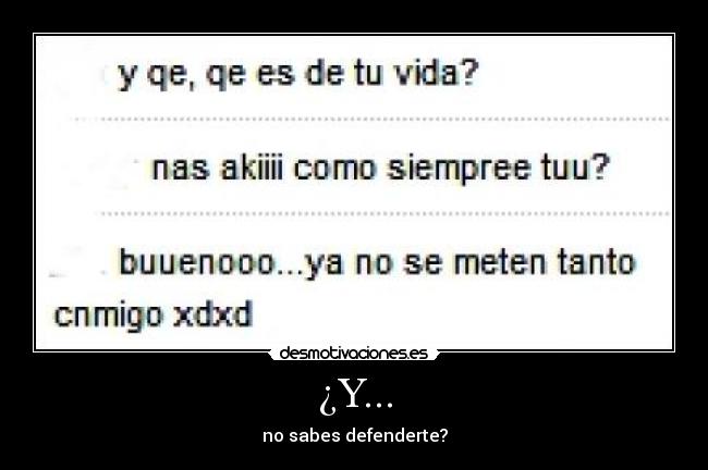 ¿Y... - 