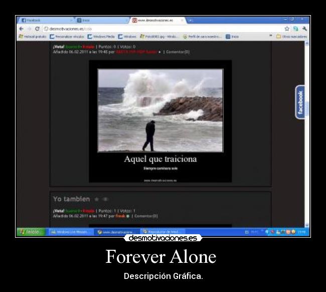 carteles forever alone desmotivaciones