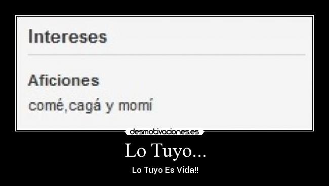 Lo Tuyo... -