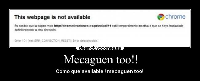 Mecaguen too!! - Como que available!! mecaguen too!!