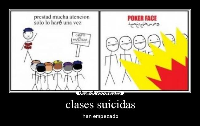 clases suicidas -