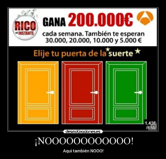 ¡NOOOOOOOOOOOO! -