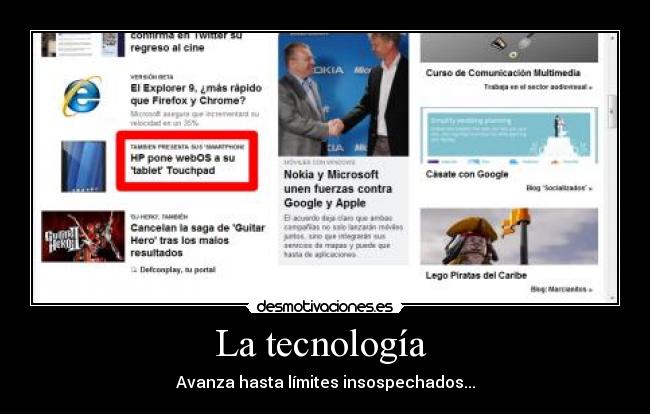 La tecnología  - 