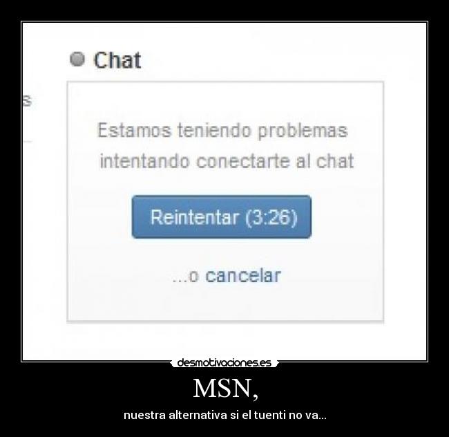 MSN, - nuestra alternativa si el tuenti no va...
