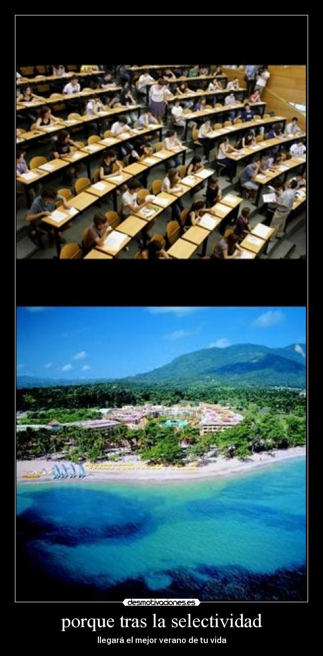 porque tras la selectividad -