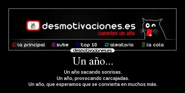 Un año... -