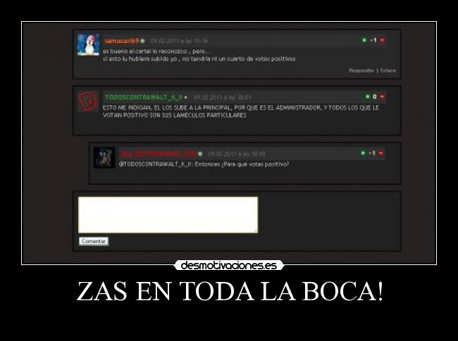 ZAS EN TODA LA BOCA! - 