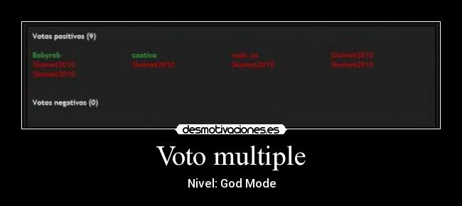 Voto multiple -
