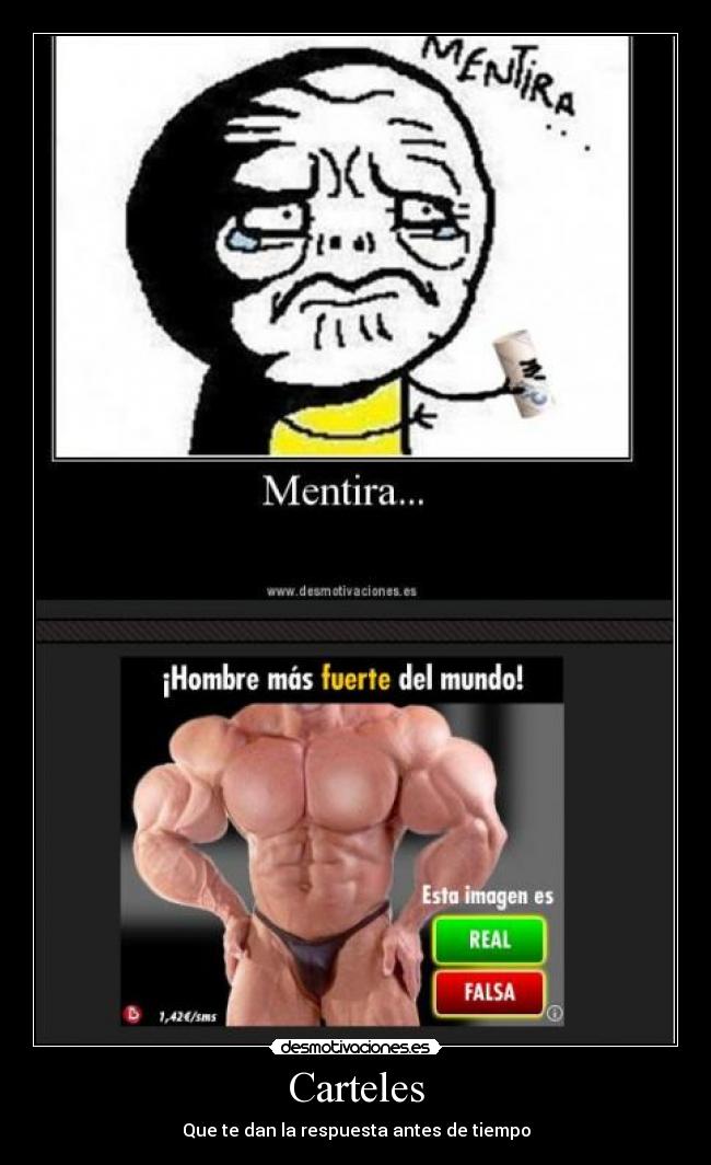 Carteles - Que te dan la respuesta antes de tiempo