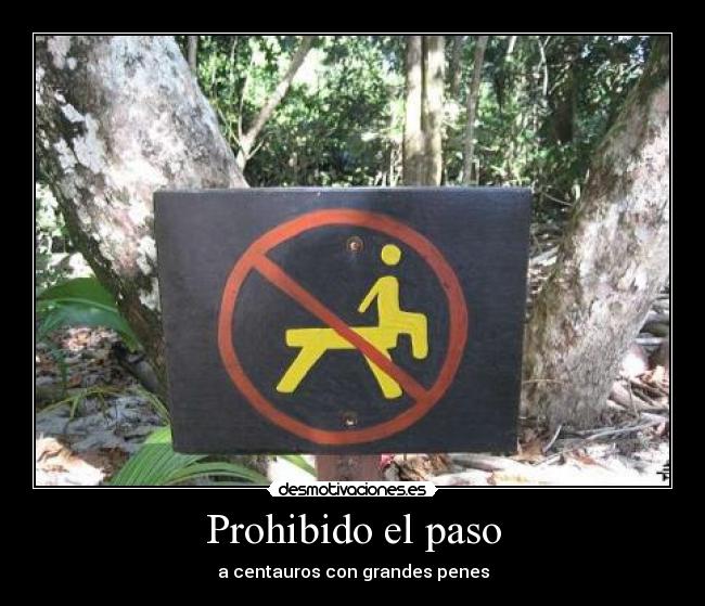 Prohibido el paso -