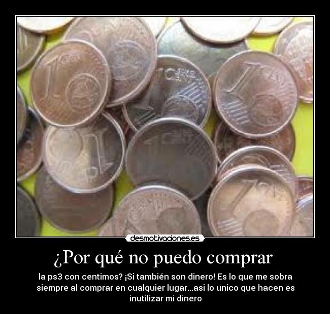 ¿Por qué no puedo comprar -