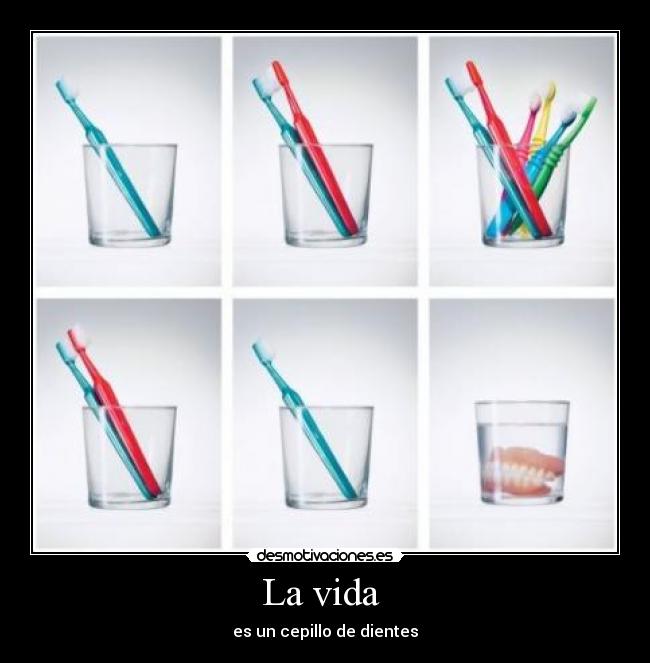 La vida - es un cepillo de dientes