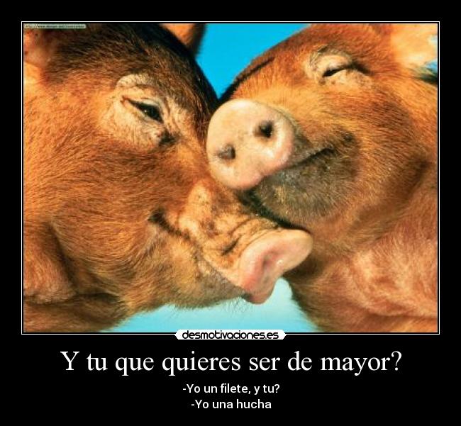 Y tu que quieres ser de mayor? -