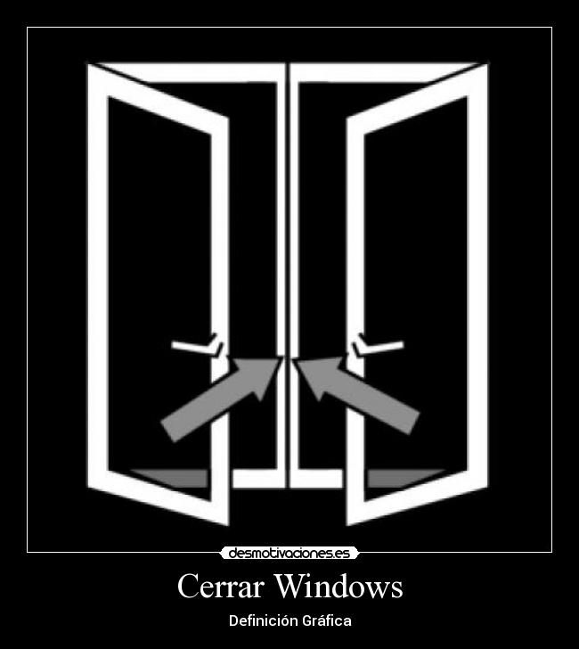 Cerrar Windows - Definición Gráfica