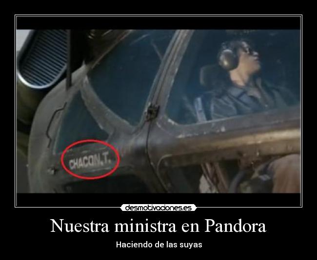 Nuestra ministra en Pandora - 
