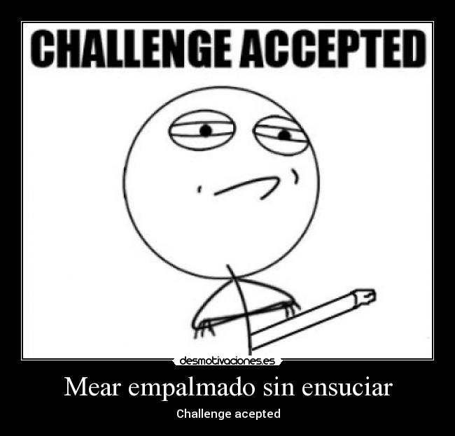 Mear empalmado sin ensuciar - 