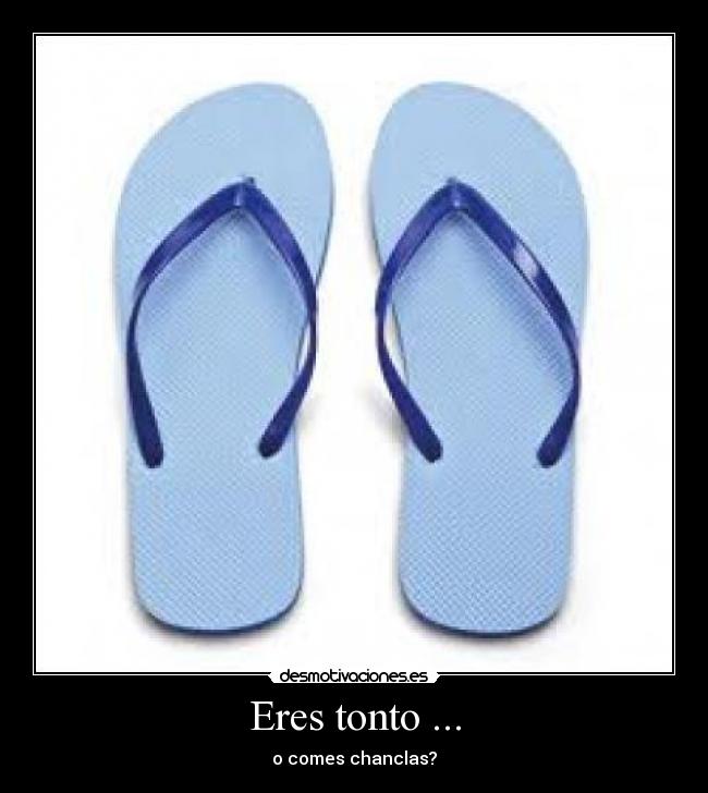 Eres tonto ... - 