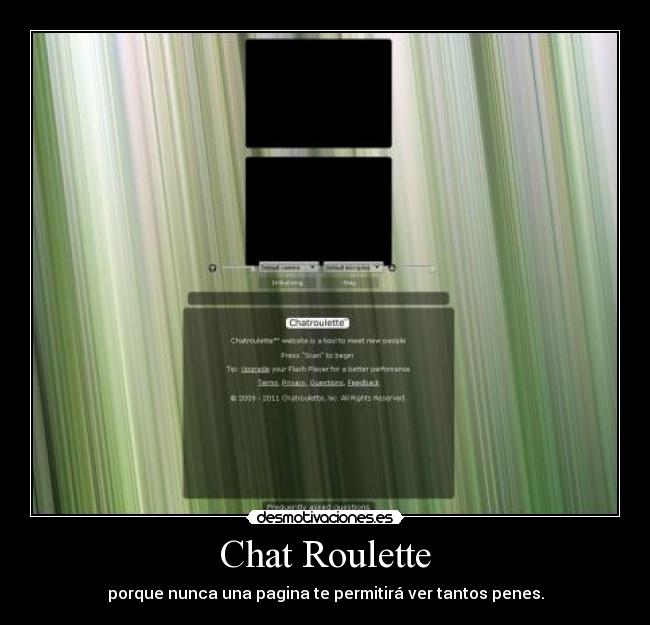 Chat Roulette - porque nunca una pagina te permitirá ver tantos penes.