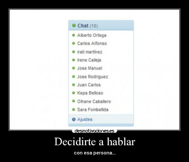 Decidirte a hablar - 