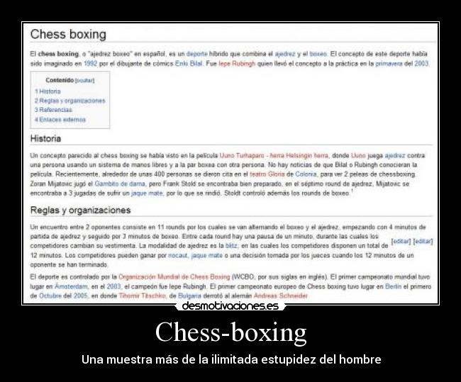 carteles ajedrez boxeo desmotivaciones