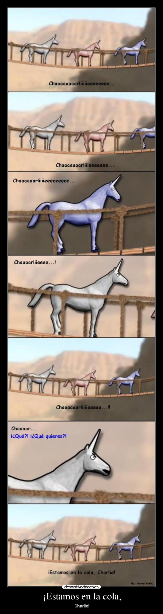¡Estamos en la cola, - Charlie!