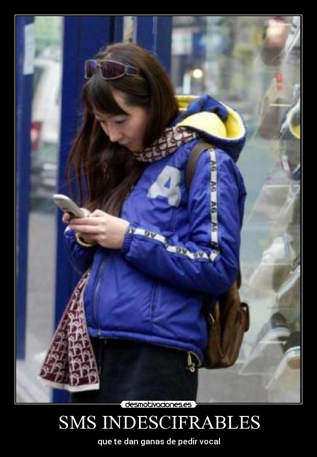 SMS INDESCIFRABLES -