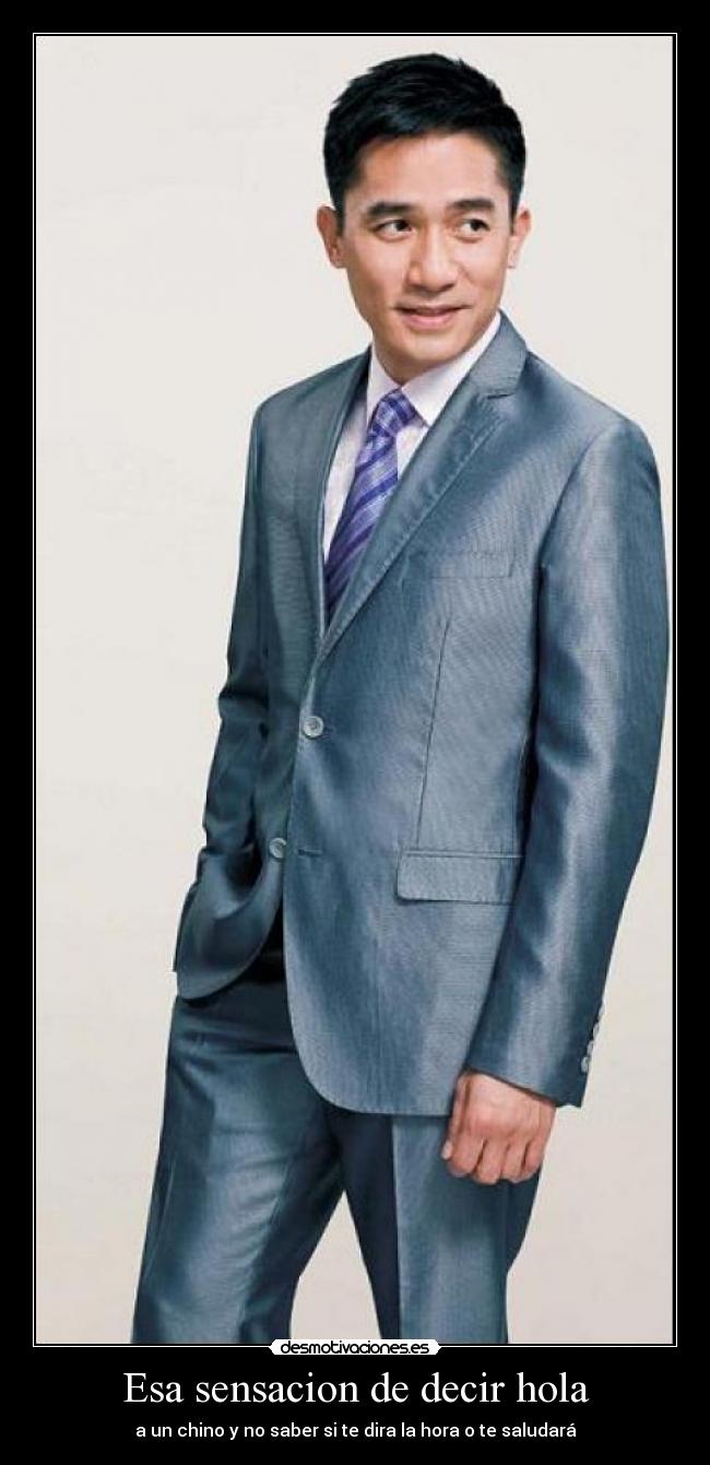 Esa sensacion de decir hola -
