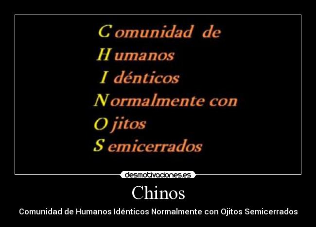 Chinos -