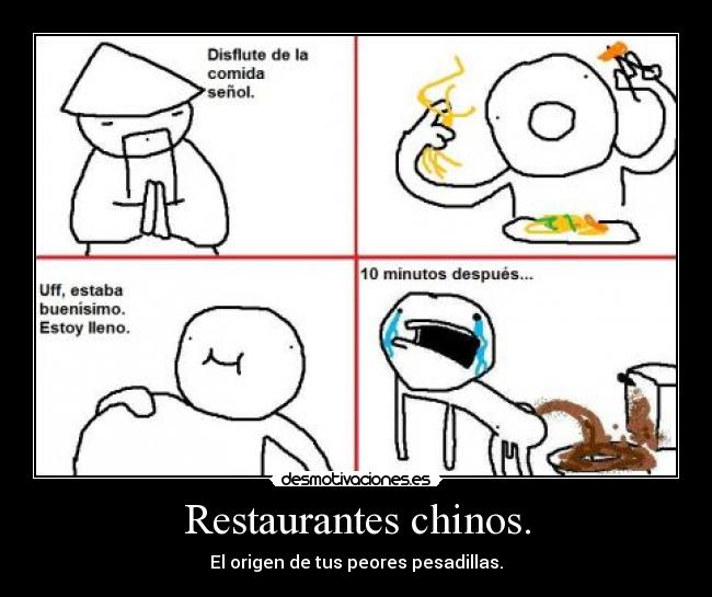 Restaurantes chinos. -