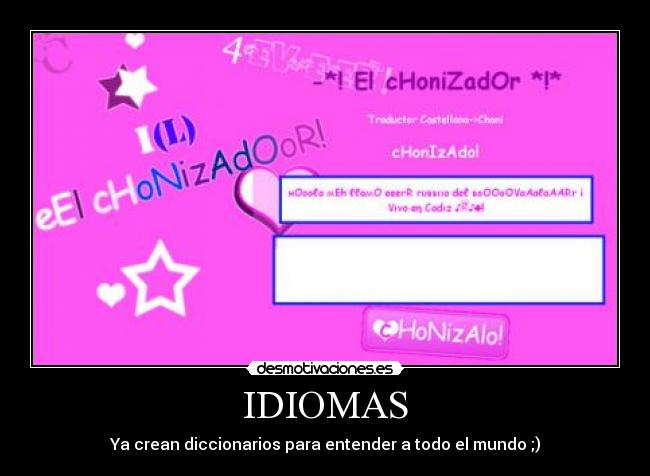 IDIOMAS -