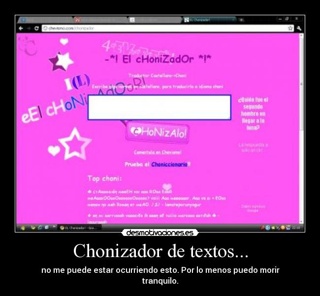 Chonizador de textos... - 
