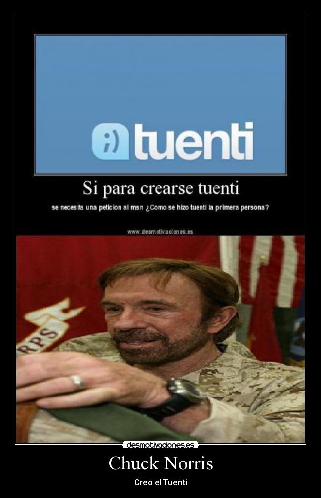 Chuck Norris - Creo el Tuenti