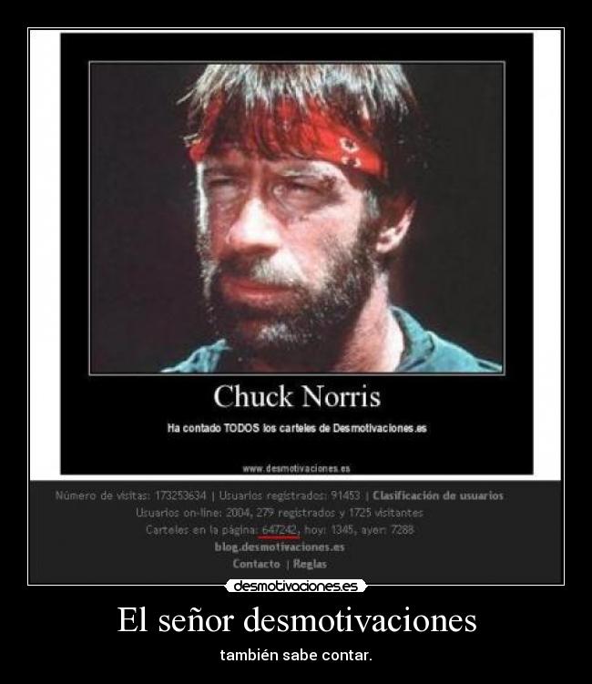 El señor desmotivaciones - también sabe contar.