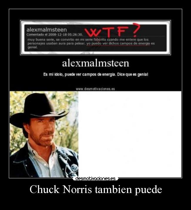 carteles chuck norris desmotivaciones