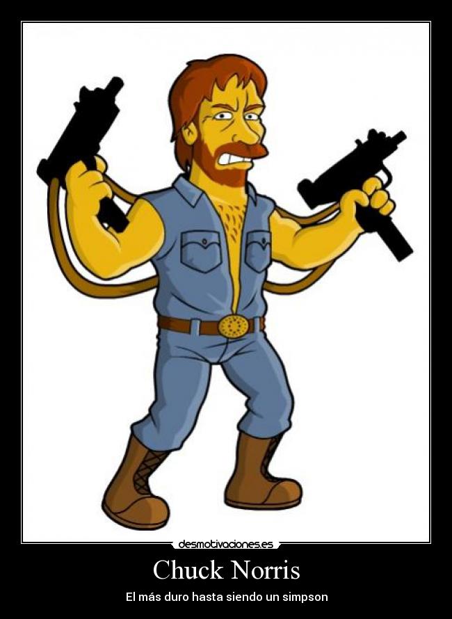 Chuck Norris - El más duro hasta siendo un simpson