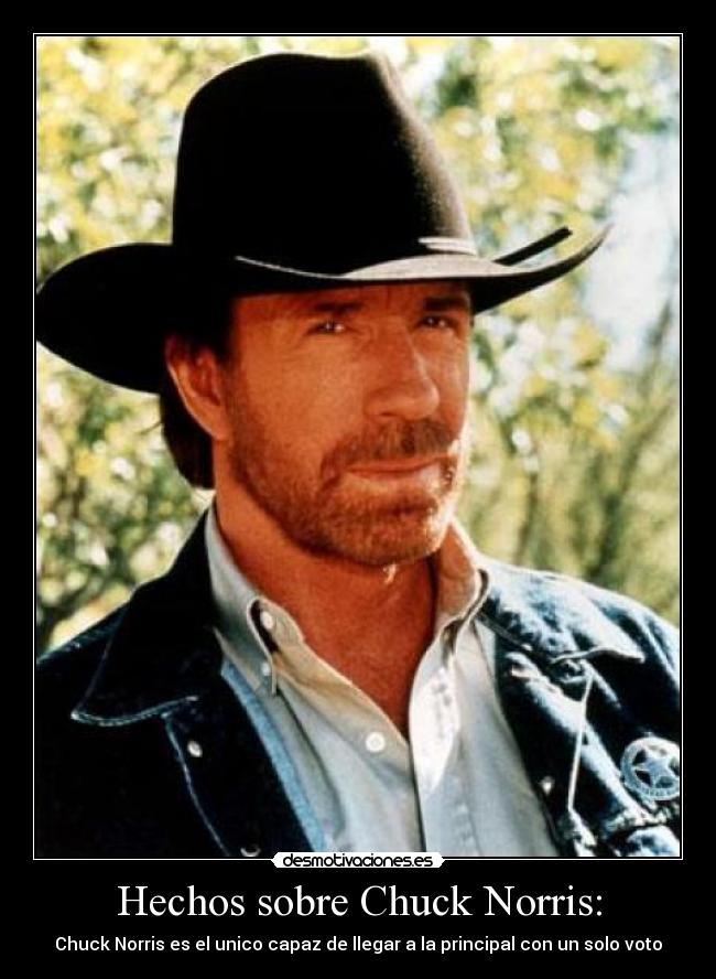 Hechos sobre Chuck Norris: -