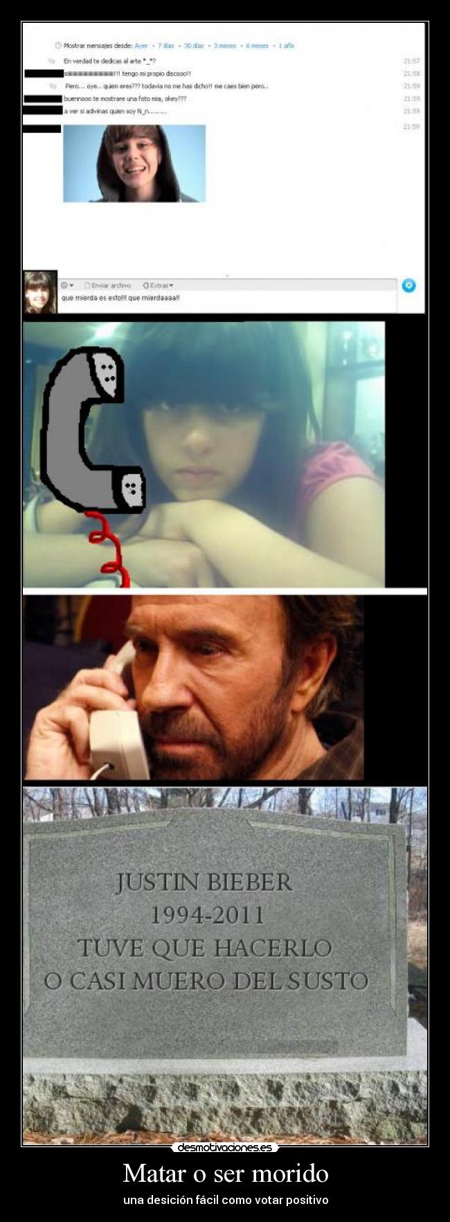 Matar o ser morido - una desición fácil como votar positivo