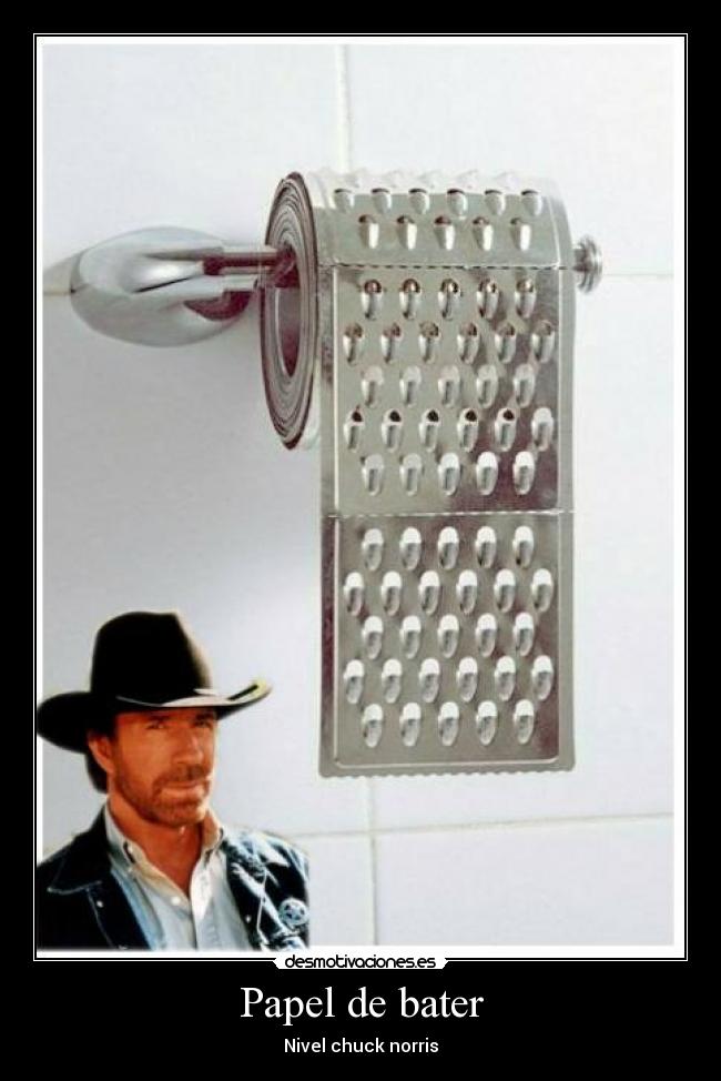 Papel de bater - Nivel chuck norris